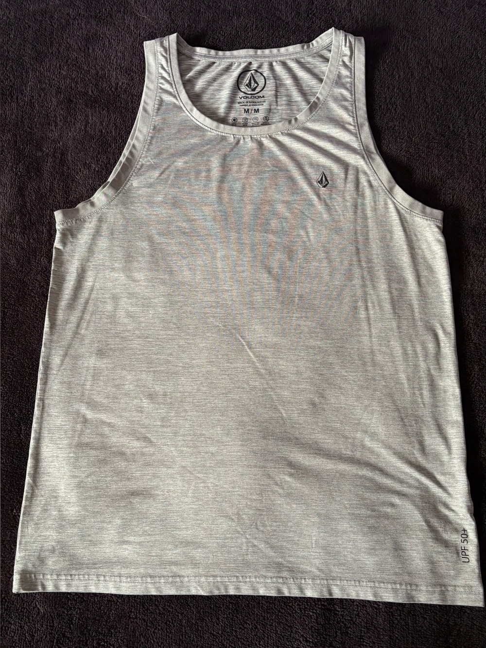 Volcom UPF 50+ gray rash guard tank Top Men’s Medium